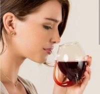 لیوان شربت خوری پیرکس نی دار فانتزی