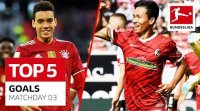 5 گل برتر بوندسلیگا در هفته سوم
