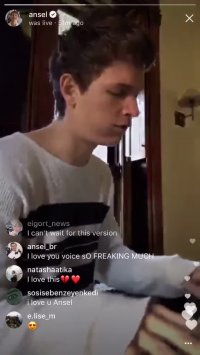 لایو اینستاگرامی انسل الگورت Supernova