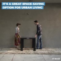 قاب عکسی که به میز نهار خوری تبدیل می شود