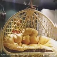 تاب راحتی و تاب ریلکسی و صندلی معلق آویز دونفره بافت ابریشمی