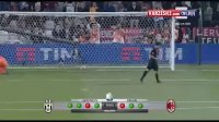 خلاصه وقت اضافه و پنالتی بازی یوونتوس 1-1 آث میلان (4-5)