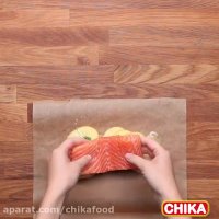 دستور آسان آشپزی:ماهی با سس سیر