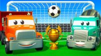 کارتون شهر ماشین ها : مسابقه فوتبال بین ماشین های سنگین ساخت و ساز