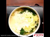 فیلم آموزشی تهیه نوکی با بروکلی و پنیر
