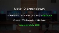 Galaxy Note 10 - PRICING for United States