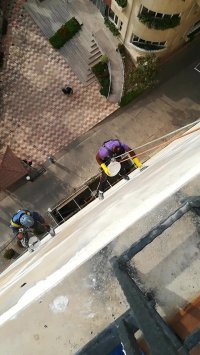 راپل اسیا و پیچ و رولپلاک سنگ نما بدون داربست  راپل