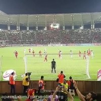 پنالتی ترابی به فولاد از نمای پشت دروازه