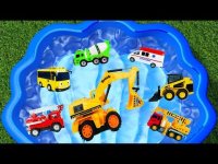 ماشین بازی پسرانه : بیل مکانیکی , آتش نشانی , لودر , میکسر سیمان