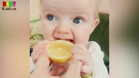 واکنش خنده دار کودکان به خوردن لیمو