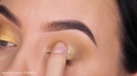 آموزش آرایش چشم:: سایه طلایی:: آرایش چشم