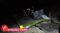 تصاویری از صحنه سقوط و واژگونی اتوبوس به دره جاجرود