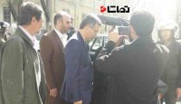 جر و بحث مشایی با یک پیک موتوری