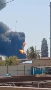 آتش‌سوزی در پالایشگاه آبادان