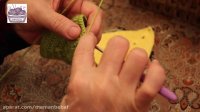 آموزش بافتنی و قلاب بافی ( موتیف 3 گوش پایانی ) توسط خانم منیژه غفاری مامان بباف