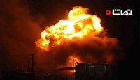 انفجار انبارهای سعودی نفت با موشک های یمنی