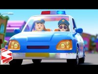 کارتون ماشین پلیس با شعرهای شاد