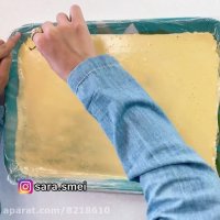 طرز تهیه ژله رولی با سارا سمایی فالو=فالو