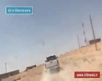 لحظه هدف قرار گرفتن خودروی گروه خبری العالم در مسیر دیرالزور سوریه