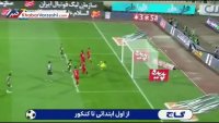 گل اول پرسپولیس به نساجی توسط علیپور