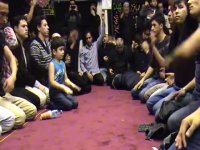 شب هفتم محرم علم کشی سینه زنی