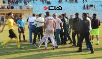 حمله هواداران اروند خرمشهر به بازیکنان نفت امیدیه