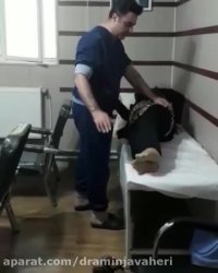 معاینه بیمار یک سال و نیم بعد از جراحی تعویض مفصل لگن دو طرفه