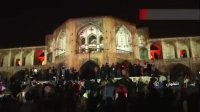 مراسم نورپردازی به همراه موسیقی در پل خواجو