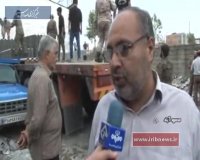 کمک‌رسانی به آسیب‌دیدگان طوفان در مازندران