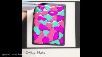 آموزش طراحی ناخن:: دیزاین ناخن طوسی:: ژل پولیش ناخن