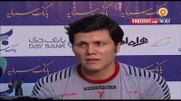 مصاحبه مربی و بازیکنان بانک سرمایه پس از بازی با شهرداری اراک