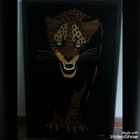 تابلوی کار شده با چوب