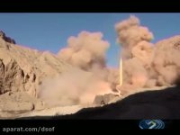 لحظه شلیک موشک های ایرانی از دید پهپاد سپاه