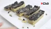 طرز تهیه شیرینی دو طبقه بادام هندی و شکلات