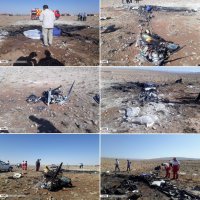 اولین تصاویر از سقوط هواپیمای آموزشی در گرمسار