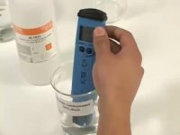 اموزش کار با  رساناییسختی و دما سنج قلمی هانا HANNA HI98311 -((متروتیک  02177335772))