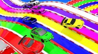 کارتون ماشین ها : ماشین های اسپرت در مسیر رنگین کمانی