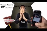 رکورد بیشترین مقدار کف زدن در یک دقیقه!