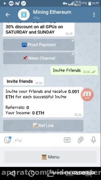 ربات تلگرام استخراج اتریوم رایگان