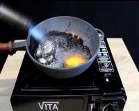 آزمایش سرخ کردن مواد شوینده!