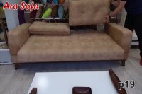 کاناپه مبل تختخواب شو (تخت شو) یک نفره با نشیمن سه نفره مدل   p19np آرا سوفا