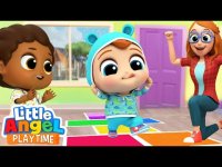 کارتون فرشته کوچولو : زنگ تفریح مدرسه در روز بارانی