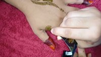آموزش طراحی حنا روی دست قسمت 37