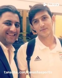 مصاحبه با سردار آزمون در فرودگاه