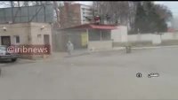 ضدعفونی کردن بیمارستان حضرت معصومه با پهپاد