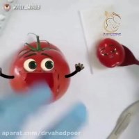 ویدئو بامزه زایمان گوجه