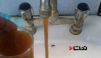 گل آلود شدن آب شرب قصر شیرین پس از زلزله