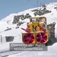 نمونه کوچکی از تجهیزات برف روبی اروپا