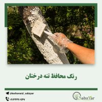 رنگ محافظ تنه درختان