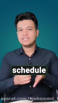 آموزش زبان انگلیسی |  ‌تفاوت Plan  Schedule